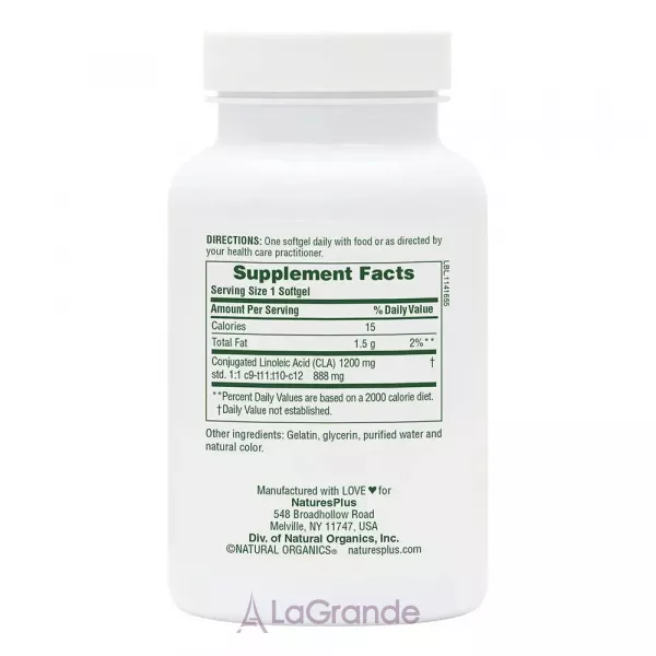 NaturesPlus Mega CLA 1200 ���'������� ������� �������, 1200 ��
