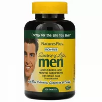 NaturesPlus Source of Life Men Multi-Vitamin and Mineral Supplement, Iron-Free �������������� ��� ������, ��� ������