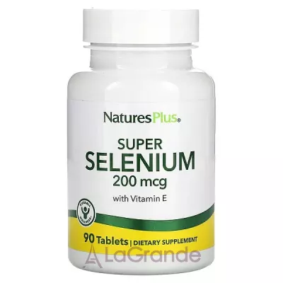 NaturesPlus Super Selenium with Vitamin E    E