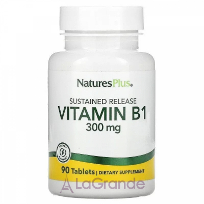 NaturesPlus Vitamin B1 300 mg  B1, 300 