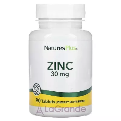 NaturesPlus Zinc 30 mg , 30 