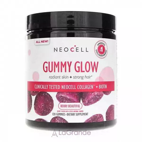 Neocell Gummy Glow Collagen + Biotin ������� + ������