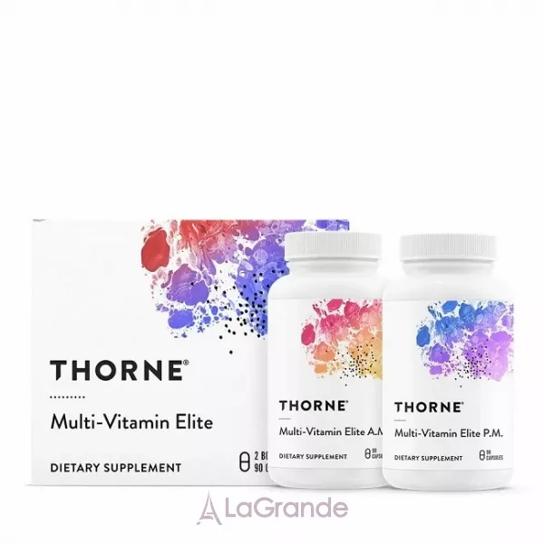 Thorne Research Multi-Vitamin Elite A.M. & P.M. ���������������� �������� ���� �� ������� � ����� ������� 2 ������� �� 90 ������