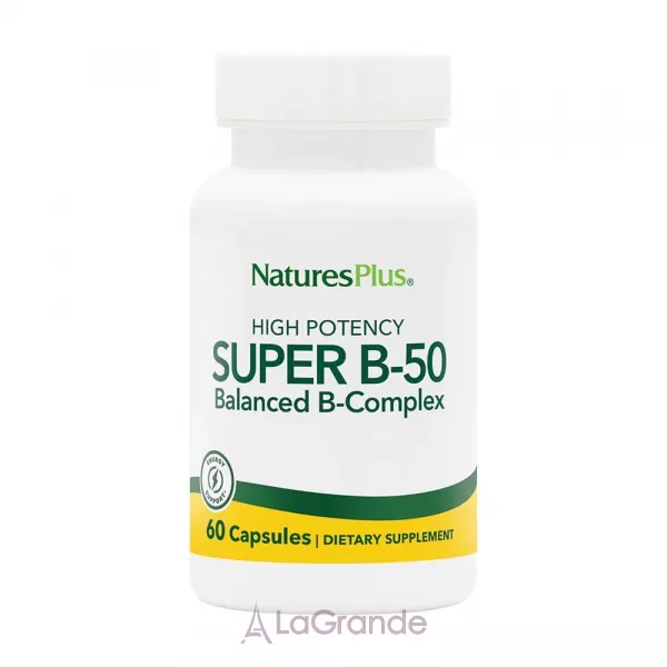 NaturesPlus Super B-50 Balanced B-Complex ������������� �������� ������� B-50 � ��������