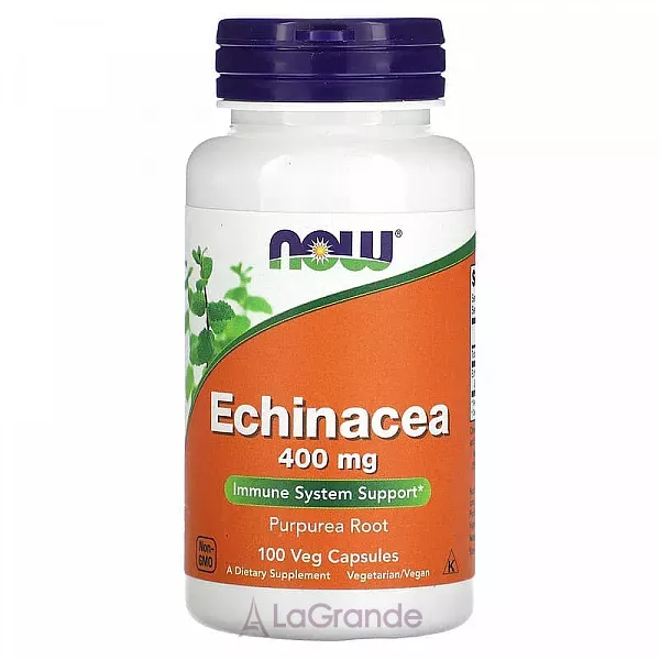 NOW Foods Echinacea 400 mg �������� �������� ������� �������