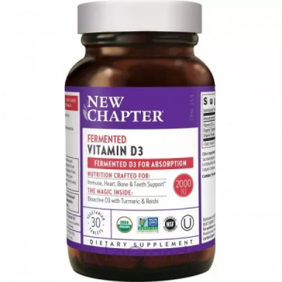 New Chapter Fermented Vitamin D3 ³ D3  2000 