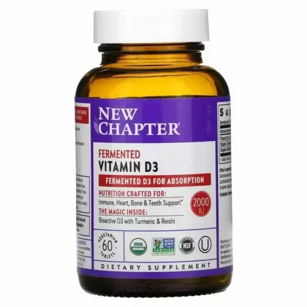 New Chapter Fermented Vitamin D3 ������� D3 ����������������, 2000 ��