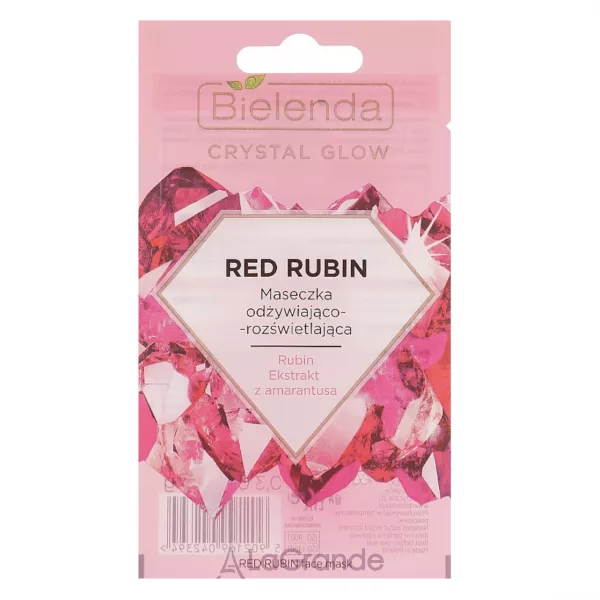 Bielenda Crystal Glow Red Rubin Face Mask ����������� � ����������� ����� ��� ����