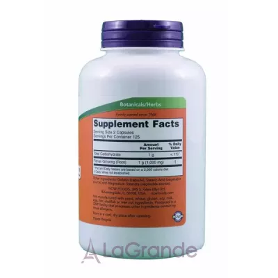 NOW Foods Panax Ginseng   , 500 