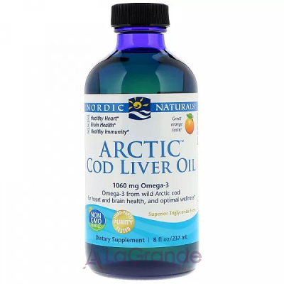 Nordic Naturals Arctic Cod Liver Oil, Orange г '     ,   