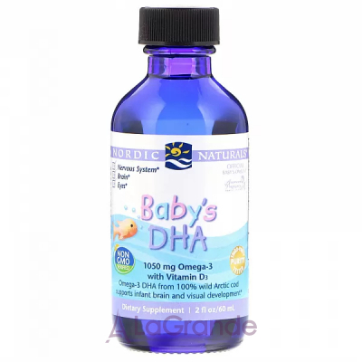 Nordic Naturals Baby's DHA with Vitamin D3 г '    + D3