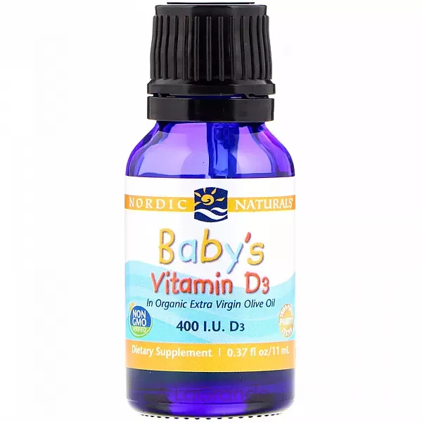 Nordic Naturals Baby's Vitamin D3 400 IU ������� D3 ��� ��������� �����, 400 ��