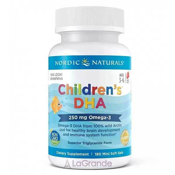 Nordic Naturals Children's DHA 250 mg ����� ��� ��� �����, 250 ��, �� ������ ��������