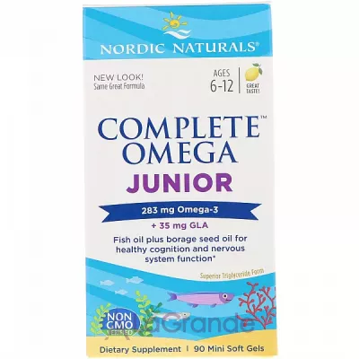 Nordic Naturals Complete Omega Junior 283 mg '     6  12 , 283 ,   