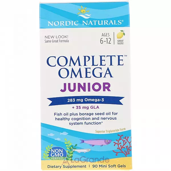 Nordic Naturals Complete Omega Junior 283 mg ����� ��� ��� ���������� �� 6 �� 12 ���, 283 ��, �� ������ ������