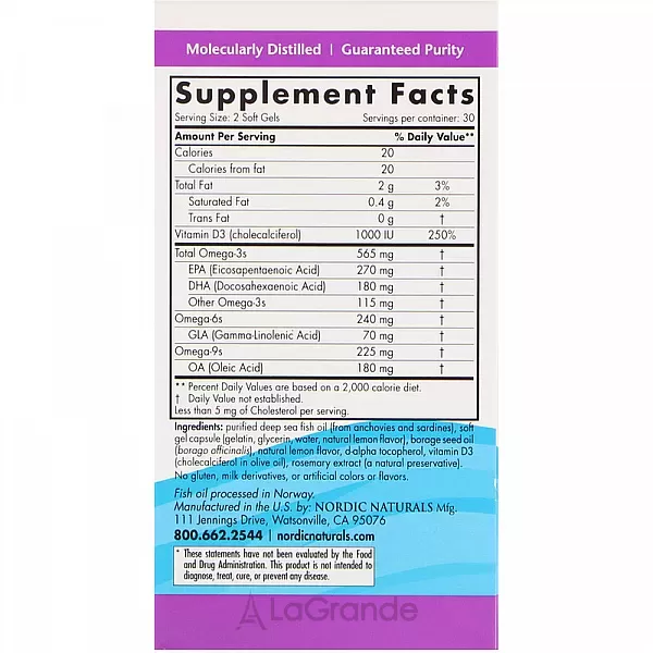 Nordic Naturals Complete Omega-D3 �������� 