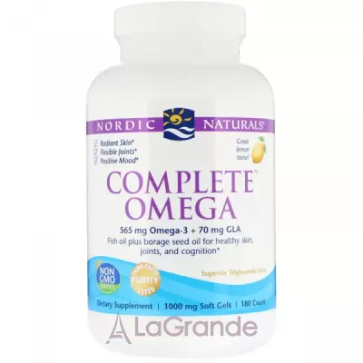 Nordic Naturals Complete Omega 1000 mg  3-6-9, 1000 ,    