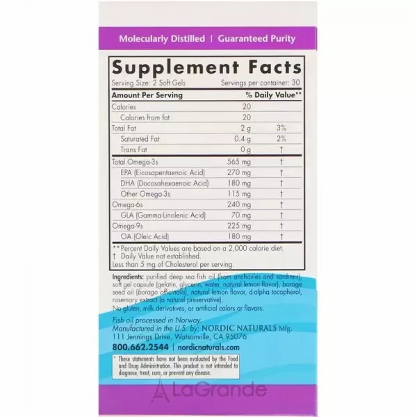Nordic Naturals Complete Omega 1000 mg ������� 