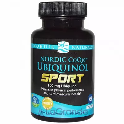 Nordic Naturals CoQ10 Ubiquinol Sport 100 mg  Q10  , 100 