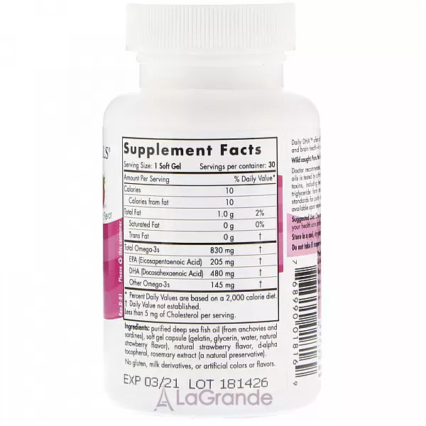 Nordic Naturals Daily DHA 1000 mg ����������� ������� 