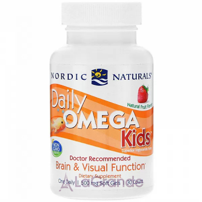 Nordic Naturals Daily Omega Kids 500 mg    , 500 ,   