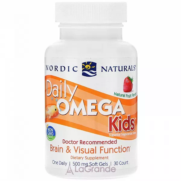 Nordic Naturals Daily Omega Kids 500 mg ����� ��� ��� �����, 500 ��, �� ������ ��������