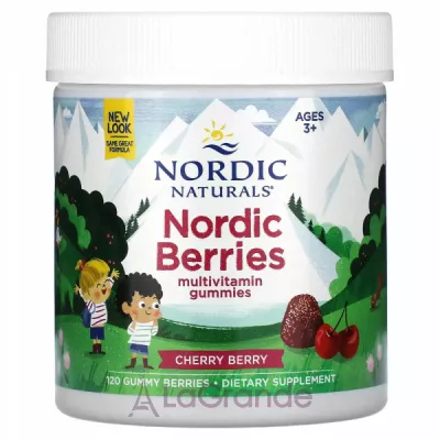 Nordic Naturals Nordic Berries Multivitamin Gummies Cherry Berry   ,     