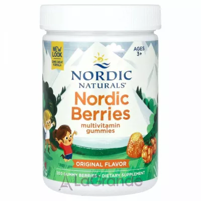 Nordic Naturals Nordic Berries Multivitamin Gummies Original Flavor   ,     