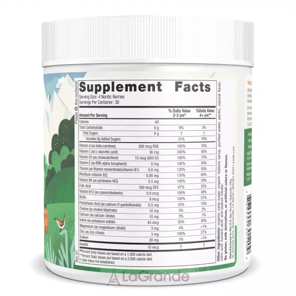 Nordic Naturals Nordic Berries Multivitamin Gummies Original Flavor �������� ��� �����, ����������� ������� � ������������ ������