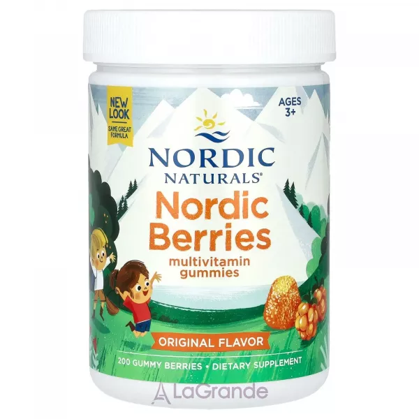 Nordic Naturals Nordic Berries Multivitamin Gummies Original Flavor �������� ��� �����, ����������� ������� � ������������ ������