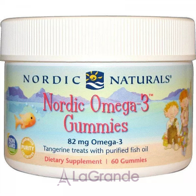 Nordic Naturals Nordic Omega-3 Gummies 82 mg    , 82 ,     