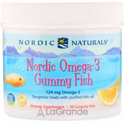 Nordic Naturals Nordic Omega-3 Gummy Fish 124 mg '   , 124 ,     