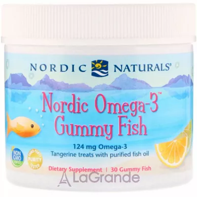 Nordic Naturals Nordic Omega-3 Gummy Fish 124 mg    , 124 ,     