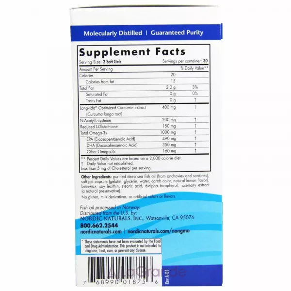 Nordic Naturals Omega Curcumin ����������� ������� 