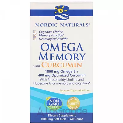 Nordic Naturals Omega Memory with Curcumin     