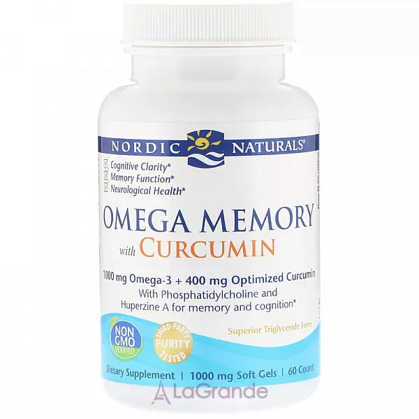 Nordic Naturals Omega Memory with Curcumin ����������� ������� ��� ��������� ������ 