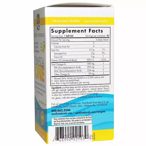 Nordic Naturals Omega One �����-3, �� ������ ������