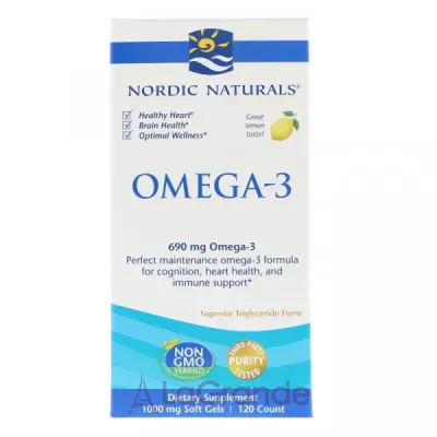 Nordic Naturals Omega-3 690 mg  ' , 690 ,   