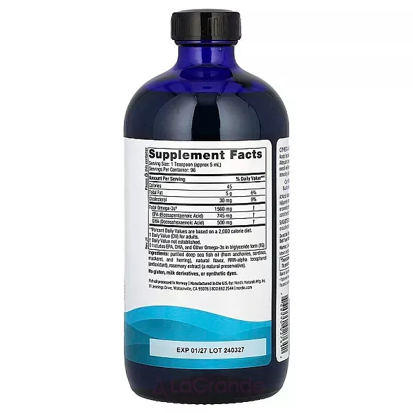 Nordic Naturals Omega-3 1560 mg ����� ��� ������, 1560 ��, �� ������ ������