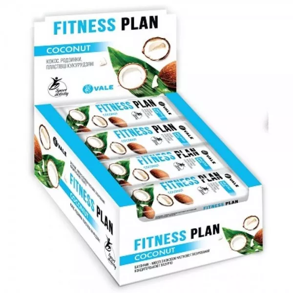 Vale Fitness Plan Muesli Bar Coconut ���������-����� � ������� � ������� 30x25 �