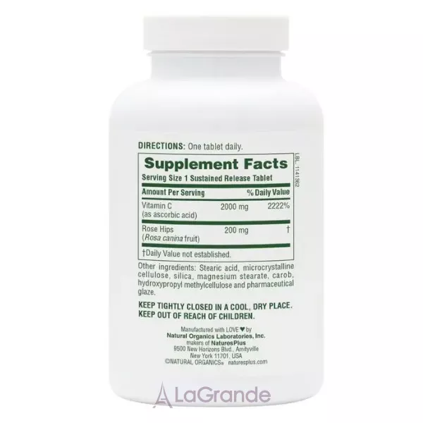 NaturesPlus Ultra-C  2,000 mg ³���� � 2000�� � ���������