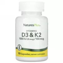 NaturesPlus Vit D3/Vit K2 1000 IU/100 mcg ������� �3 � �2 1000 ��/100 ��� � ��������