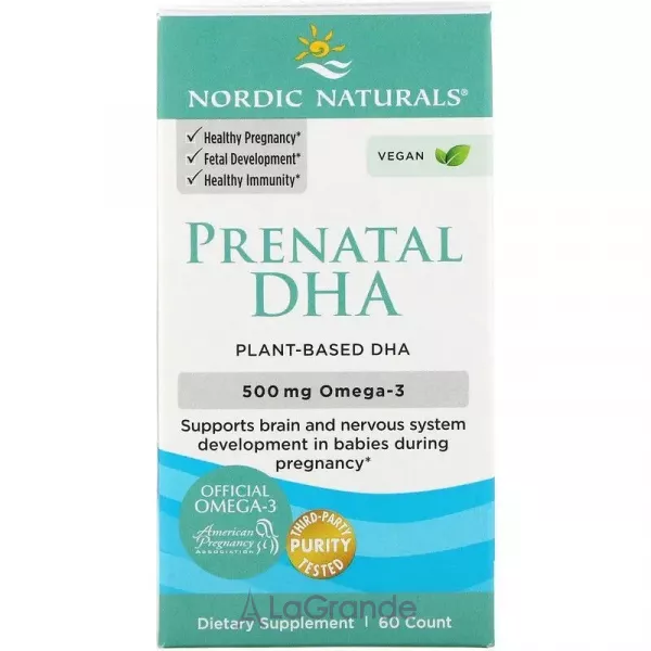 Nordic Naturals Prenatal DHA 500 mg ����� ��� ��� ����������, 500 ��