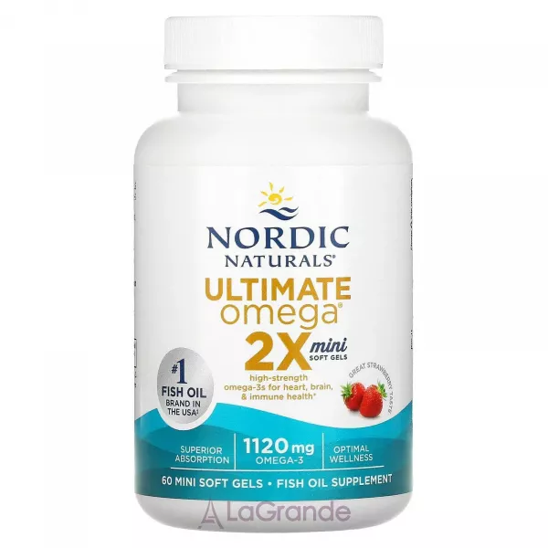 Nordic Naturals Ultimate Omega 2X Mini 1120 mg ����� ���, 1120 ��, ���� ������� �� ������ ��������