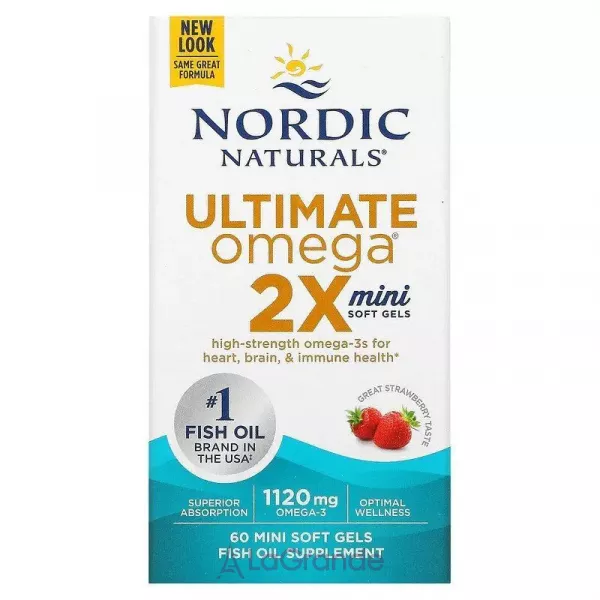 Nordic Naturals Ultimate Omega 2X Mini 1120 mg ����� ���, 1120 ��, ���� ������� �� ������ ��������