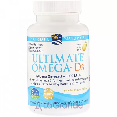 Nordic Naturals Ultimate Omega-D3 '  -3, 1000 ,   