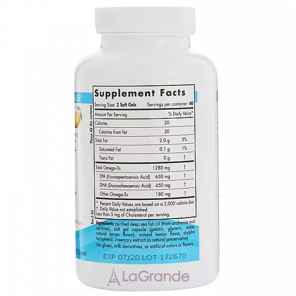 Nordic Naturals Ultimate Omega 1280 mg ����� ���, 1280 ��, �� ������ ������
