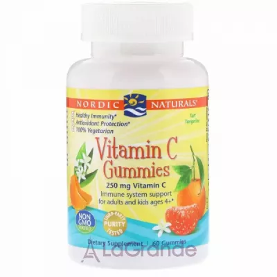 Nordic Naturals Vitamin C Gummies 250 mg  C, 250 ,     