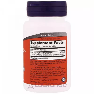 Now Foods 5-HTP 100 mg 5-HTP 5-ó, 100 ,     