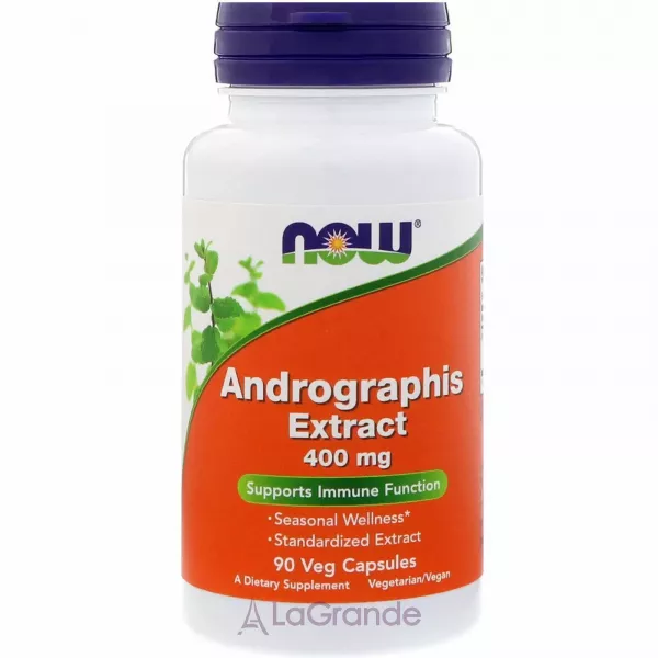 Now Foods Andrographis Extract 400 mg ����������� ��������, 400 ��